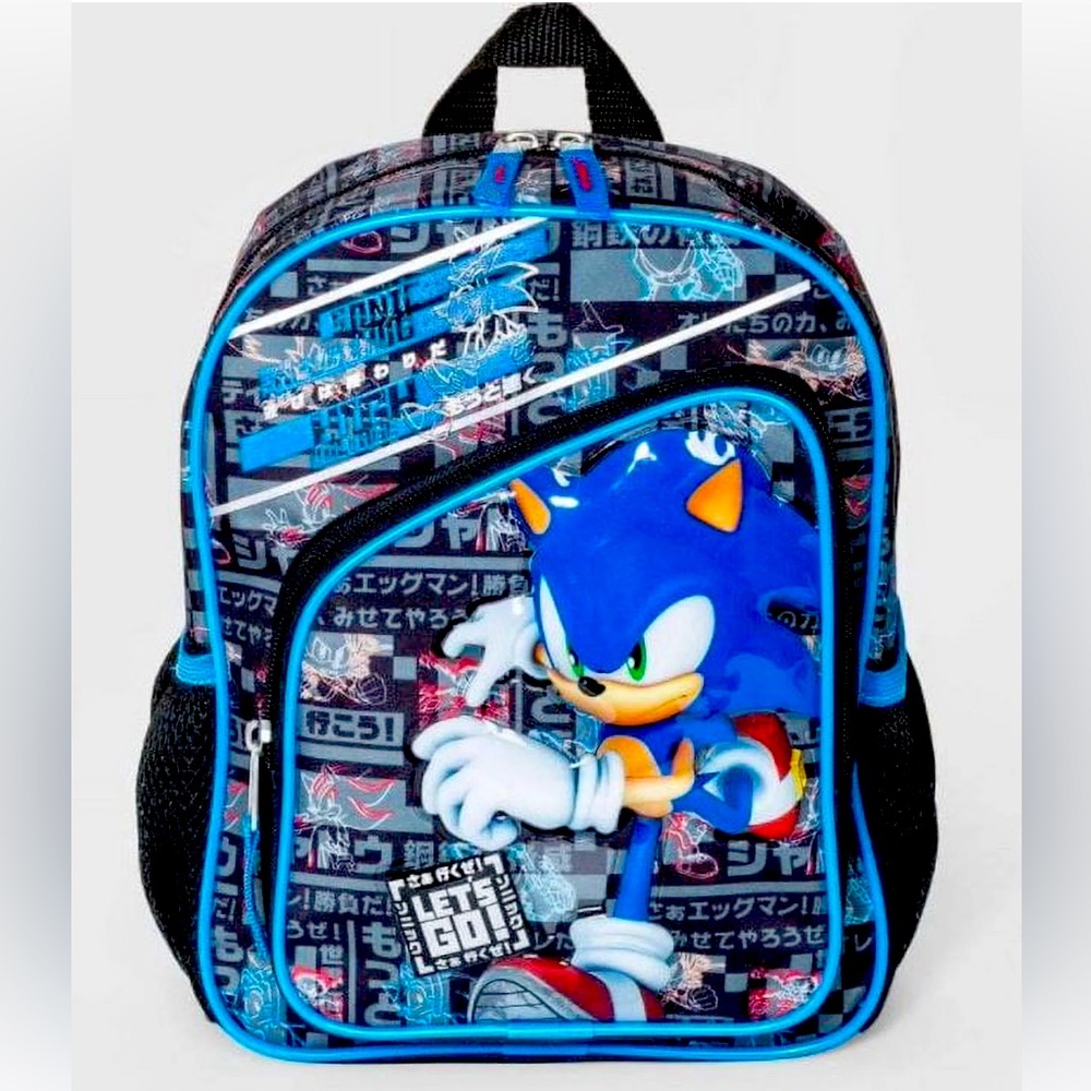 SONIC THE HEDGEHOG “HIGH VOLTAGE” 3D JAPANESE STYLE KIDS BACKPACK